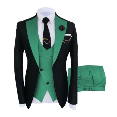 Costume pentru bărbați 3 piese croite cel mai bun bărbat mire smoking de nuntă slim fit jacquard blazer bicolor jachetă vestă pantaloni smoking îmbrăcăminte