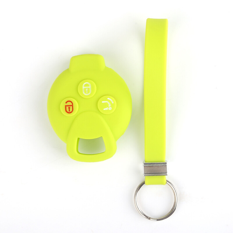 Piemērots Mercedes-Benz Smart 3 pogu viedajam silikona atslēgu vāciņam, atslēgu maisiņam, automašīnas tālvadības pults aizsargvāciņam elf