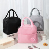 Pusdienu soma dzesētājs, pārnēsājama, izolēta kaste Oksfordas termiskā aukstā ēdiena konteiners skolas pikniks vīriešiem sievietēm, bērniem ceļojumu pusdienu kaste