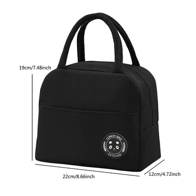 Pusdienu soma dzesētājs, pārnēsājama, izolēta kaste Oksfordas termiskā aukstā ēdiena konteiners skolas pikniks vīriešiem sievietēm, bērniem ceļojumu pusdienu kaste