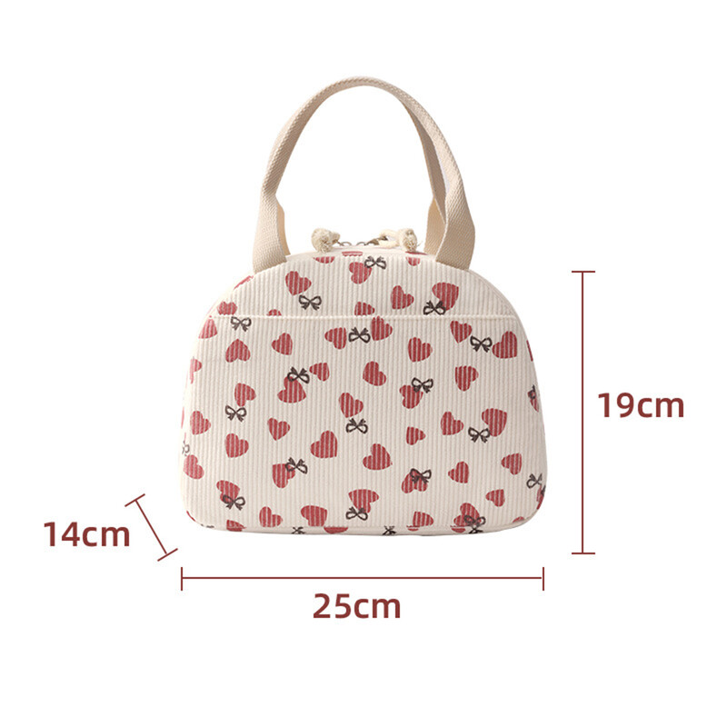 Pārnēsājamas velveta pusdienu somas, siltumizolācijas pusdienu kastes uzglabāšanas soma sievietēm pusdienu kastes soma piknika glabāšanai liela ietilpība