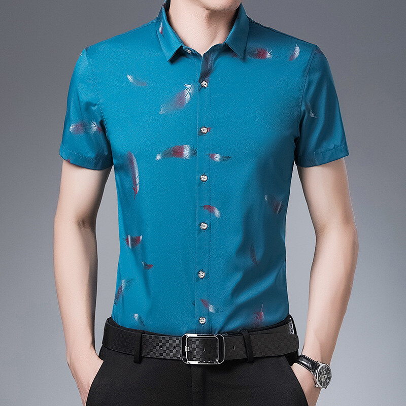 Ljetna muška košulja kratkih rukava Prozračna košulja koja se ne glača Cool i udobna majica kratkih rukava s isporukom