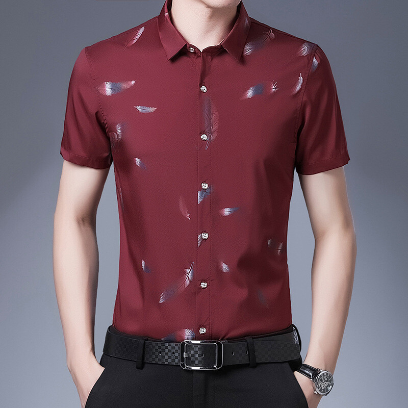 Ljetna muška košulja kratkih rukava Prozračna košulja koja se ne glača Cool i udobna majica kratkih rukava s isporukom