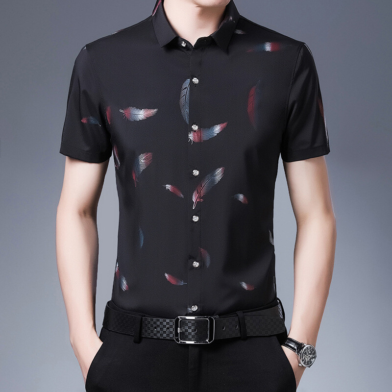 Ljetna muška košulja kratkih rukava Prozračna košulja koja se ne glača Cool i udobna majica kratkih rukava s isporukom