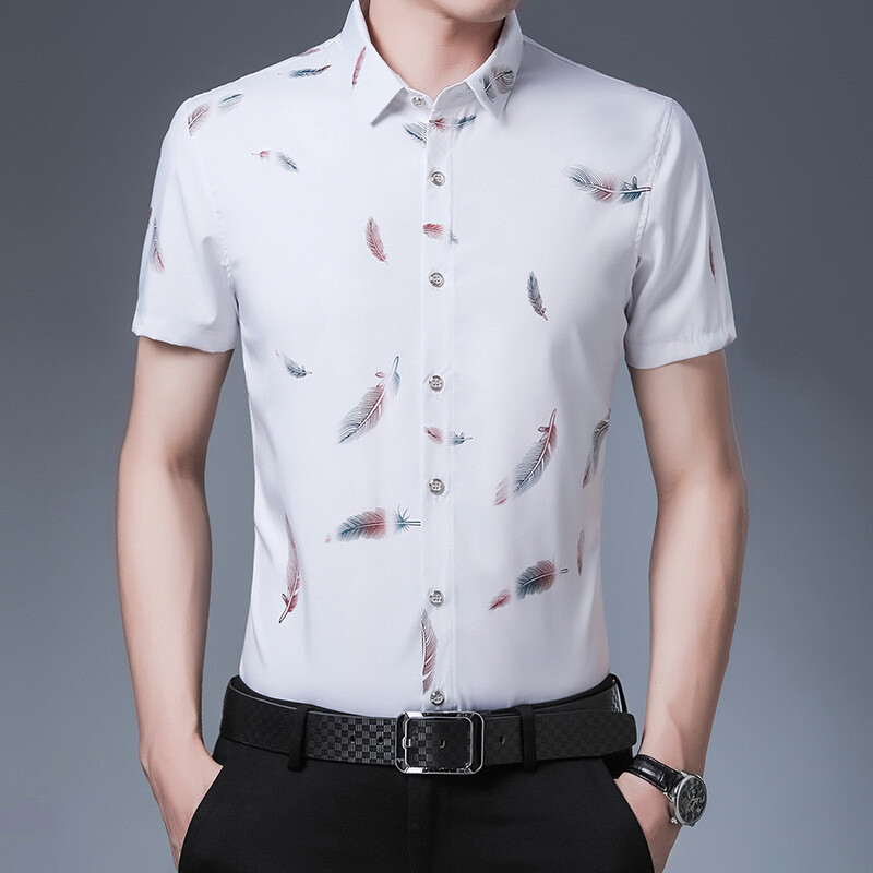 Ljetna muška košulja kratkih rukava Prozračna košulja koja se ne glača Cool i udobna majica kratkih rukava s isporukom