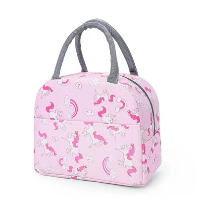 Pārnēsājama termiskā pusdienu soma, ūdensnecaurlaidīga, izolēta pusdienu kaste Bento maisiņš vakariņu izolācijas maisiņš Studentu sabiezināts flamingo pusdienu maisiņš