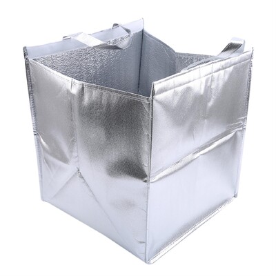 1 sac pliabil multifuncțional pentru izolarea prăjiturii, geantă de răcire din folie de aluminiu, impermeabilă, cutie termică, pungă de livrare pentru bucătărie de acasă