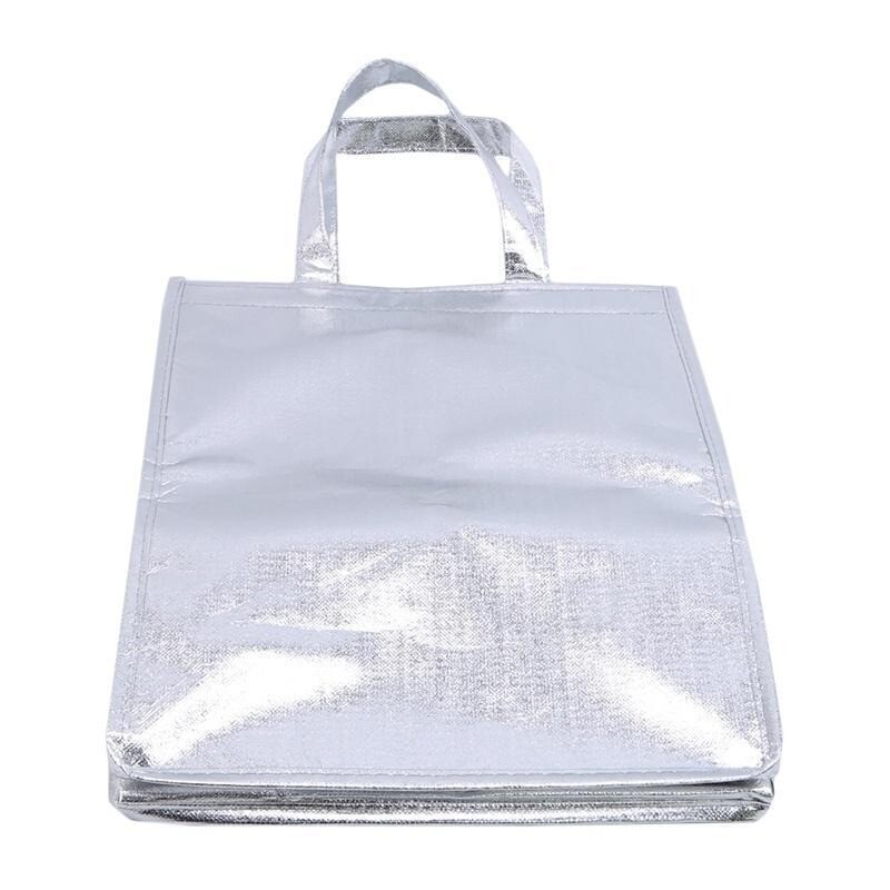 1 sac pliabil multifuncțional pentru izolarea prăjiturii, geantă de răcire din folie de aluminiu, impermeabilă, cutie termică, pungă de livrare pentru bucătărie de acasă