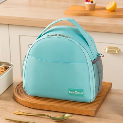 Oksfordas lielas ietilpības izolēta pārnēsājama pusdienu soma strādniekiem Pārnēsājamu pusdienu kastes izolētu somu var pārlikt pār plecu