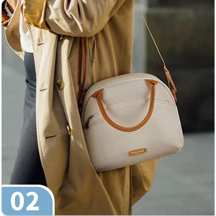 Vienkāršs ūdensnecaurlaidīgs termiskais pusdienu maisiņš, eļļas necaurlaidīgs izolēts piknika Bento Box āra kempings piknika biroja maltītes pārnēsāšanas pārtikas iepakojums