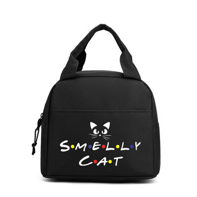 Skolotāju drukāšanas pusdienu soma Draugi TV šovs brīvā dabā pikniks Ēdienu soma sievietēm vīriešiem liela ietilpība pārnēsājama viegla pusdienu rokassomiņa