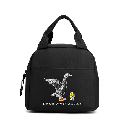 Skolotāju drukāšanas pusdienu soma Draugi TV šovs brīvā dabā pikniks Ēdienu soma sievietēm vīriešiem liela ietilpība pārnēsājama viegla pusdienu rokassomiņa