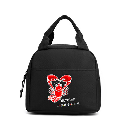 Skolotāju drukāšanas pusdienu soma Draugi TV šovs brīvā dabā pikniks Ēdienu soma sievietēm vīriešiem liela ietilpība pārnēsājama viegla pusdienu rokassomiņa