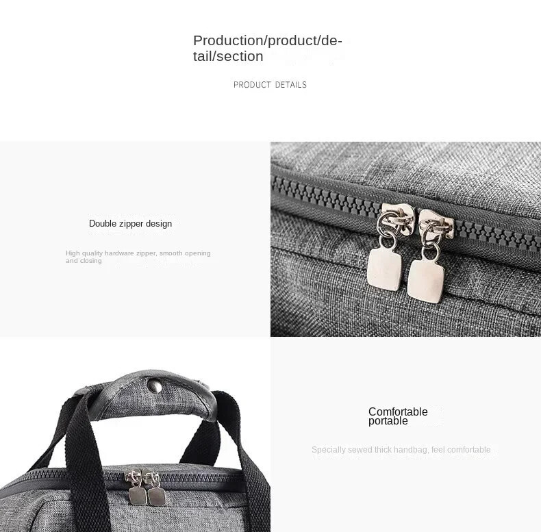 Sievietēm Vīriešiem liela termiskā vakariņu kaste pārtikas somas Ūdensnecaurlaidīgas izolētas pusdienu somas Oksfordas ceļojumu tote Nepieciešamais piknika maisiņš