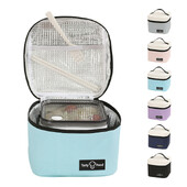 Cutie de prânz termică pătrată, îngroșată, pentru transportul de alimente, răcitor, saci de depozitare izolați, container mic pentru cină pentru adulți și copii