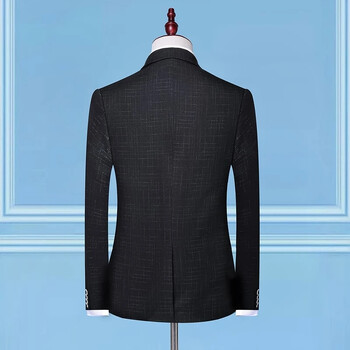 Boutique (Blazer + Γιλέκο + Παντελόνι) Ανδρική Μόδα Business Slim Μια ποικιλία από κομψά τζέντλεμαν casual φορέματα επίσημα 3 τεμαχίων