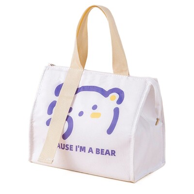 Pārnēsājami karikatūru pusdienu maisiņi biroja studentiem Ērta siltumizolācijas pusdienu kastes soma Svaiga dzesētāja maisiņš pārtikas Bento satur