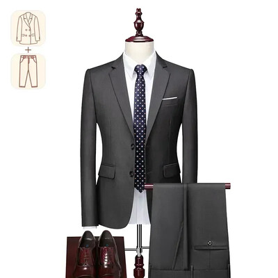 Līdz 12XL, piemērots 155 kg, 340 mārciņas līgavaiņa kāzu kleitai un biksēm vīriešiem, kas pielāgotas pilnībai, lieliem un gariem vīriešiem, liela izmēra