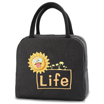 Geantă de prânz izolată pentru femei Genți frigorifice unisex Geantă termică Cutie de prânz portabilă Geanta alimentară Seria alimentară Saci de prânz pentru muncă