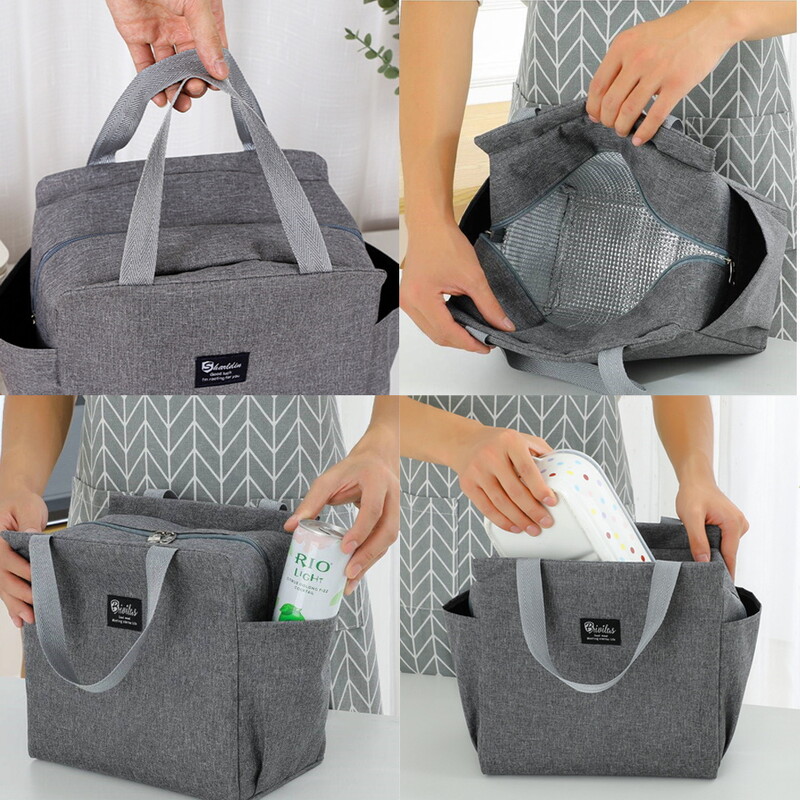 Saci de prânz izolate imprimate din seria Teacher Cutie multifuncțională pentru cină Geantă portabilă pentru picnic Pachet termic de mare capacitate pentru alimente