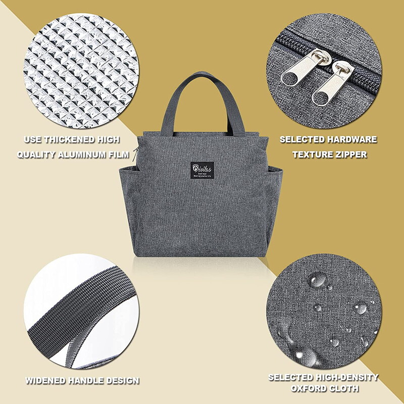 Saci de prânz izolate imprimate din seria Teacher Cutie multifuncțională pentru cină Geantă portabilă pentru picnic Pachet termic de mare capacitate pentru alimente