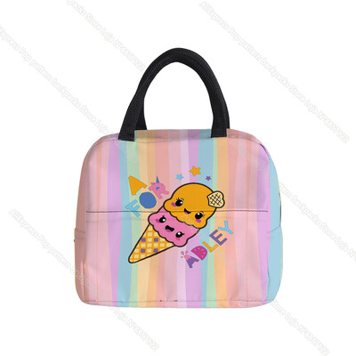 A pentru Adley Unicorn Cutie de prânz termoizolată Curcubeu Tote Cooler Geanta de mână Bento Husă Container pentru cină Geantă de depozitare a alimentelor pentru școală