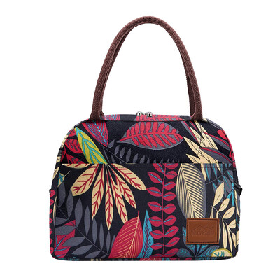 Geantă portabilă de prânz din pânză Aosbos, cu izolare termică, pungi multifuncționale pentru alimente, cutie de prânz pentru picnic, bărbați, femei, copii