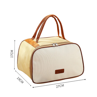 Noua geantă rotundă termică pentru cutie de prânz, geantă termoizolată impermeabilă pentru alimente pentru copii, să păstreze proaspăt genți de umăr, mai rece, pungă portabilă de depozitare bento