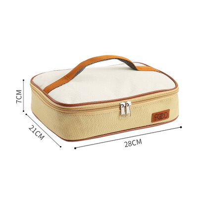 Noua geantă rotundă termică pentru cutie de prânz, geantă termoizolată impermeabilă pentru alimente pentru copii, să păstreze proaspăt genți de umăr, mai rece, pungă portabilă de depozitare bento