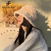 Pūkaina kažokādas sieviešu cepure vienkrāsains plīša sieviešu makšķernieku cepures ziemas siltas Bobs Sunbonnet modes meitene Panamas cepure gorras 모자