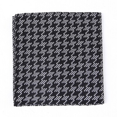 Tailor Smith vīriešu kabatlakats, grezns 100% zīda austs žakarda puķains punktveida rūtains vīrieša kabatas kvadrātveida biznesa kāzu kleita.