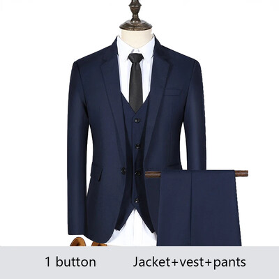 Costume de nuntă pentru bărbați, elegante, de înaltă calitate, 3 bucăți, 2 ținute, sacouri, jachete, vestă, pantaloni, lux, clasic, 2024, îmbrăcăminte formală