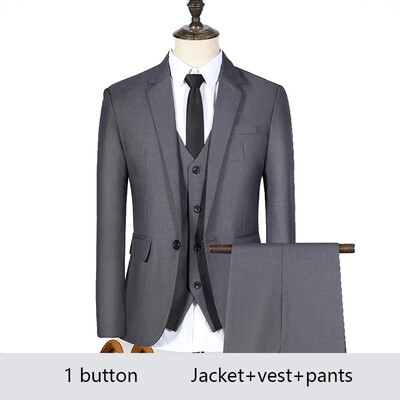 Costume de nuntă pentru bărbați, elegante, de înaltă calitate, 3 bucăți, 2 ținute, sacouri, jachete, vestă, pantaloni, lux, clasic, 2024, îmbrăcăminte formală