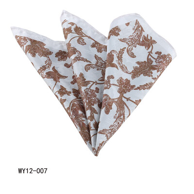 Linbaiway Vintage Floral εμπριμέ μαντήλι για άνδρες και γυναίκες Paisley Floral Pocket Square Hankies Wedding Party Πετσέτα στήθους