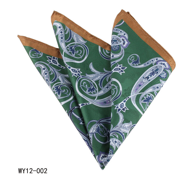 Linbaiway Vintage Floral εμπριμέ μαντήλι για άνδρες και γυναίκες Paisley Floral Pocket Square Hankies Wedding Party Πετσέτα στήθους