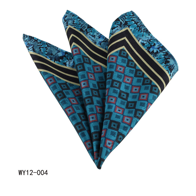 Linbaiway Vintage Floral εμπριμέ μαντήλι για άνδρες και γυναίκες Paisley Floral Pocket Square Hankies Wedding Party Πετσέτα στήθους