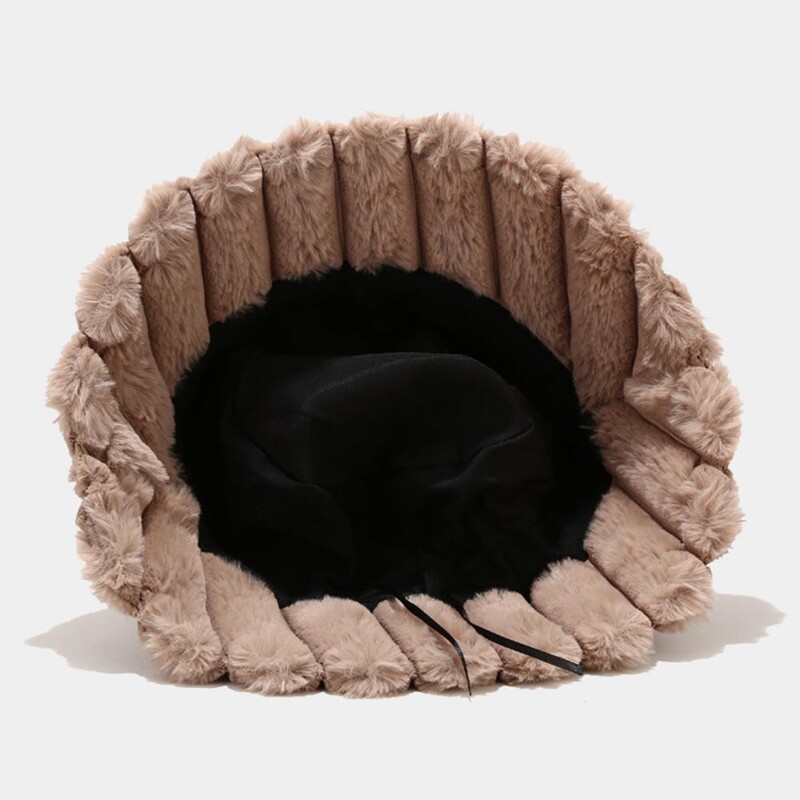 Pălării cu găleată de iarnă, modă, din pluș, caldă, cu dungi de epocă, cu protecție solară, șapci de pește, pălărie cu găleată, șapcă de culoare solidă, pentru femeie, în aer liber