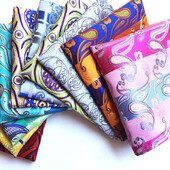 Моден ярък принт Копринени джобове Квадрат за мъже Бизнес Офис Сватбен подарък Парти Аксесоари Носни кърпички