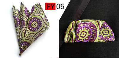 Моден ярък принт Копринени джобове Квадрат за мъже Бизнес Офис Сватбен подарък Парти Аксесоари Носни кърпички