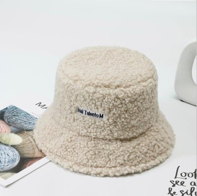 Sieviešu jauna daudzpusīga tīkla sarkana jēra mati zvejnieka cepure rudens/ziemas korejiešu modes cepure