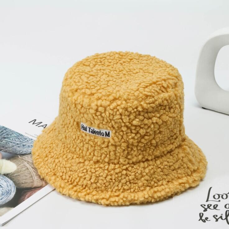 Sieviešu jauna daudzpusīga tīkla sarkana jēra mati zvejnieka cepure rudens/ziemas korejiešu modes cepure