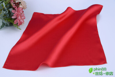 100% čista svila 16 momme saten svila Četvrtasti rupčić Muška džepna maramica 13"x13" WJ006