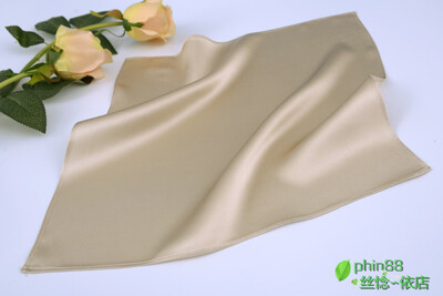 100% čista svila 16 momme saten svila Četvrtasti rupčić Muška džepna maramica 13"x13" WJ006