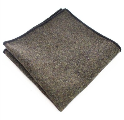 GUSLESON Muški vuneni rupčić Jednobojni džepni kvadratni ručnik za odijela Maramice od kašmira za vjenčanje Ručnik za žene