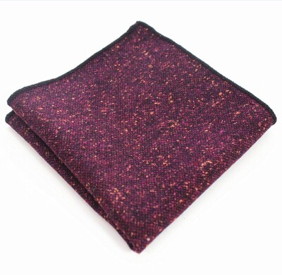 GUSLESON Muški vuneni rupčić Jednobojni džepni kvadratni ručnik za odijela Maramice od kašmira za vjenčanje Ručnik za žene