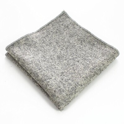GUSLESON Muški vuneni rupčić Jednobojni džepni kvadratni ručnik za odijela Maramice od kašmira za vjenčanje Ručnik za žene