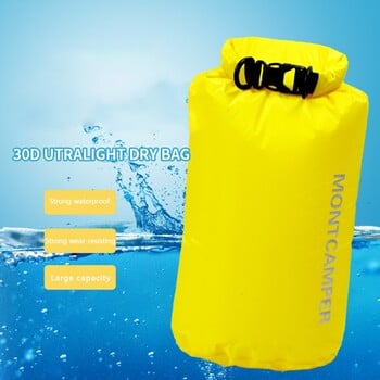 Αδιάβροχη 30D Dry Bag Nylon Ultralight Swimming Trekking Αποθήκευση Τσάντες Ιστιοπλοΐα Κανό Βαρκάδα Αντίσταση στο νερό για σχεδία κατασκήνωσης