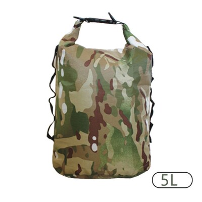Geantă impermeabilă de camuflaj, sac uscat, husă impermeabilă pentru telefon, plutitoare, plimbări cu barca, caiac, geantă de camping pentru accesorii de înot în aer liber