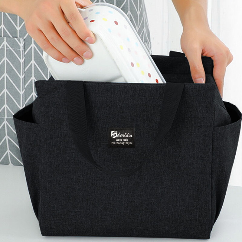 Geantă reutilizabilă cutie de prânz pentru copii Genți de tote izolate Seria de imprimare cu fluturi impermeabilă Picnic în aer liber Hi-Q