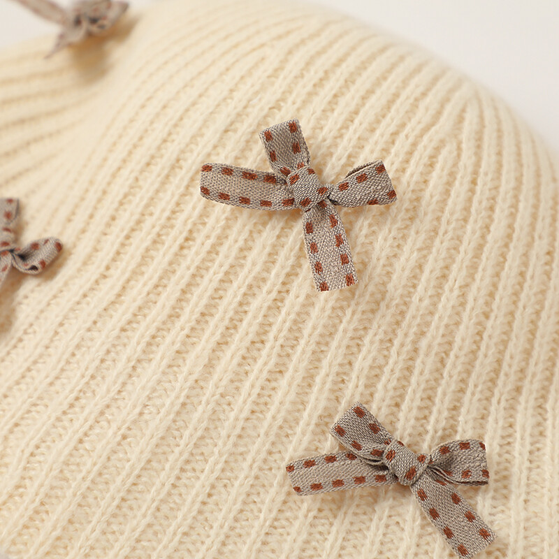 Pălării de iarnă pentru copii Pălărie de găleată din lână cu fundă Pălărie de pescar tricotată caldă pentru fete Elegantă, versatilă, ocazională Pălărie de bazin roz Panama